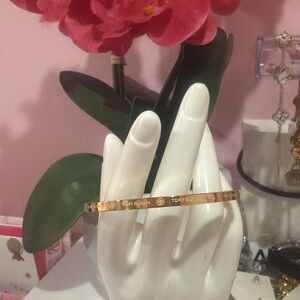 Tory Burch Gold Logo Bracelet